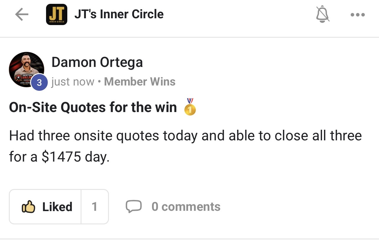 Member priced it right and posts a $1,475 day